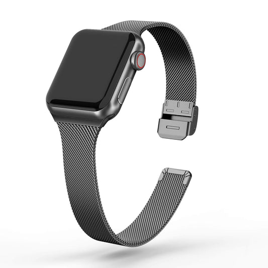 Thin stainless band Black