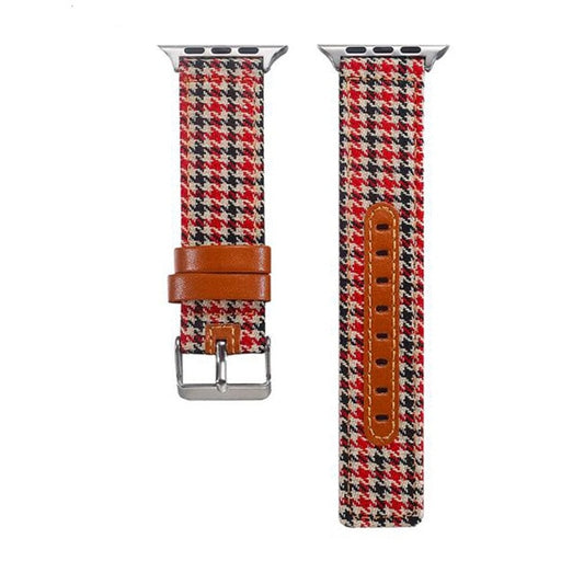 Red and blue plaid strap