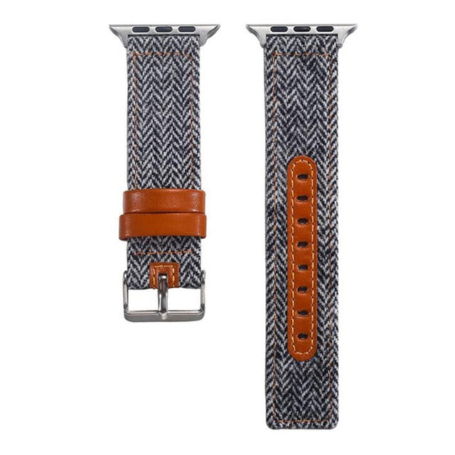 Zizag blue Canvas Strap